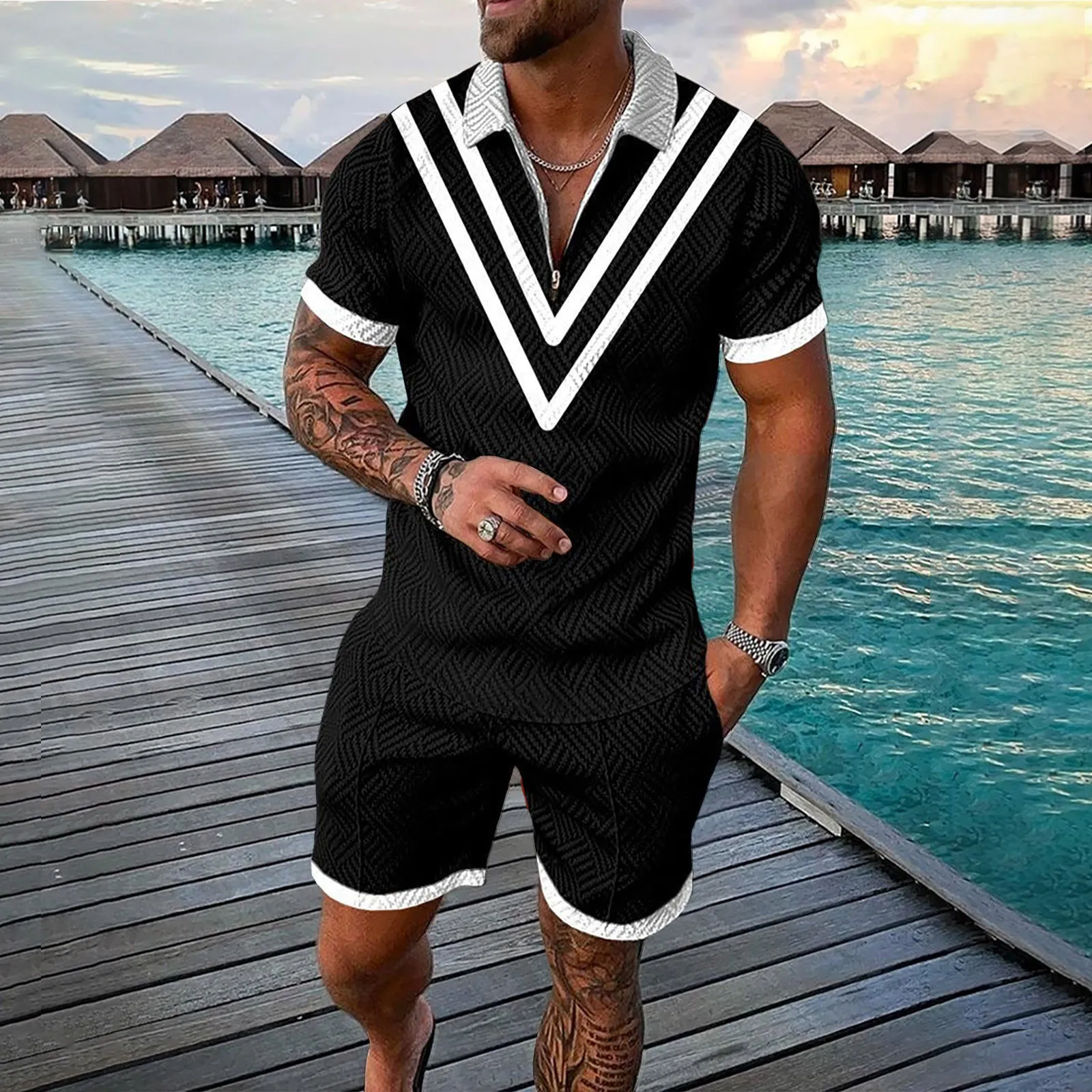 Polo top dress shorts