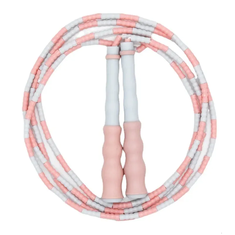 Jump Ropes 28m Technology Jumping Bamboo Rope PVC Nybörjare Vuxna Barnmjuka pärlor Otaschled Segmentered Fitness 231117