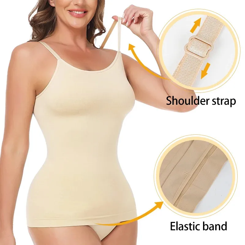 Seamless Low Waist Body Shaper Camisole Vest For Women Control