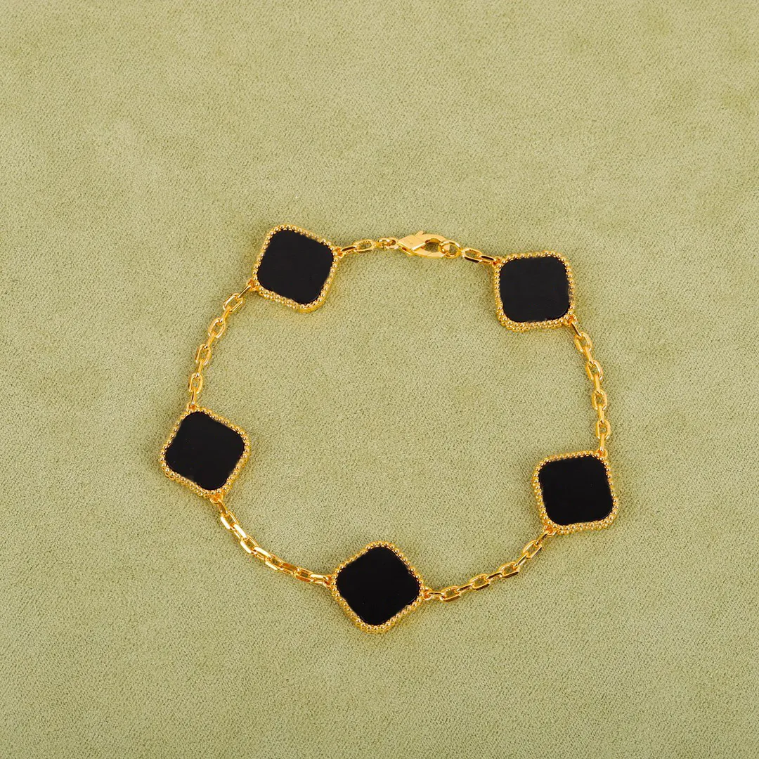 Trèfle de luxe Bracelets porte-bonheur fleur concepteur Van Stud femme mode Bracelet bijoux femmes Cjeweler