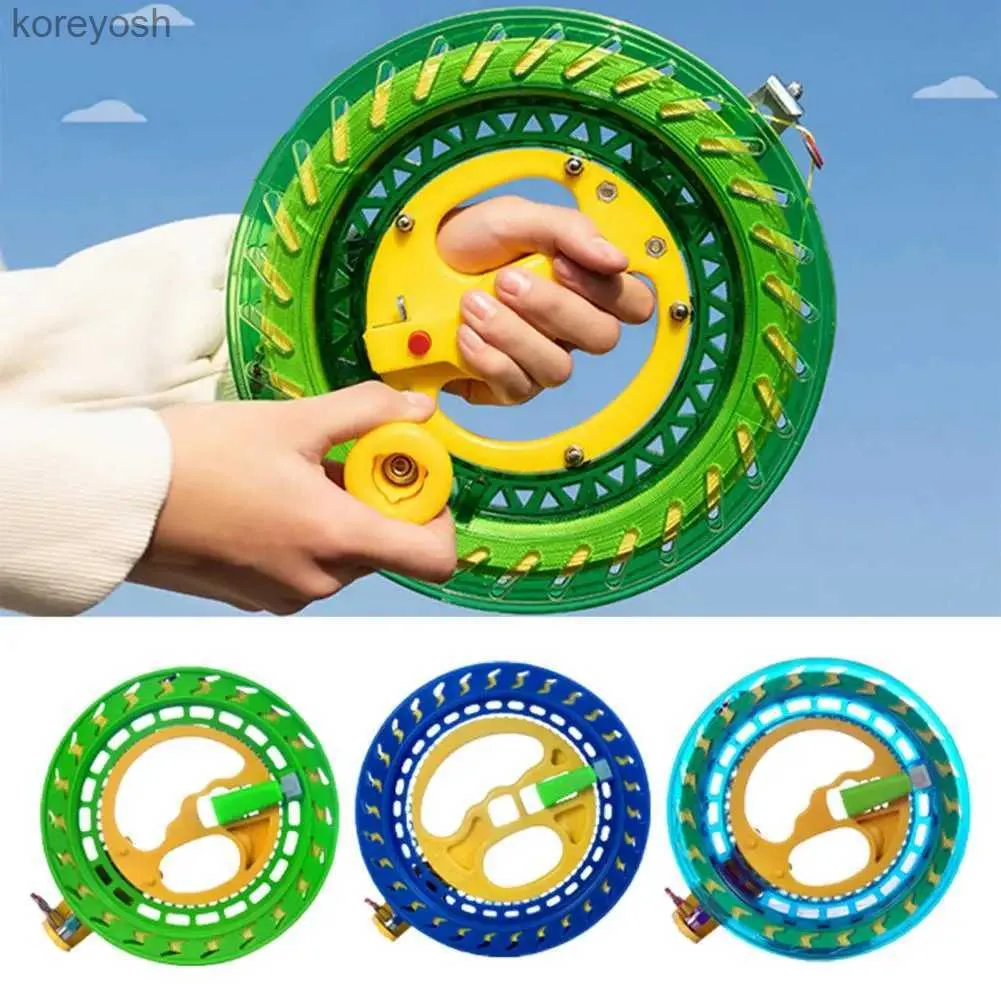 Kite Accessoires Kite Line Stabiel Mute Draagbaar Veilig Ergonomisch Ontwerp Tractievlieger Veelkleurige vliegerdraad met rollende kraal Faux Crystal Wheel KitL231118