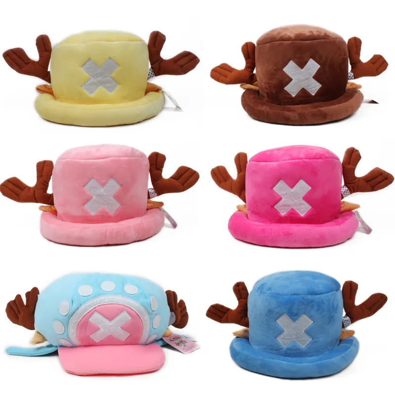 Kawaii Japanese Anime One Piece Plüschtiere Cosplay Tony Chopper Plüsch-Baumwollmütze warme Wintermütze Cartoon-Mütze für Kindergeschenk