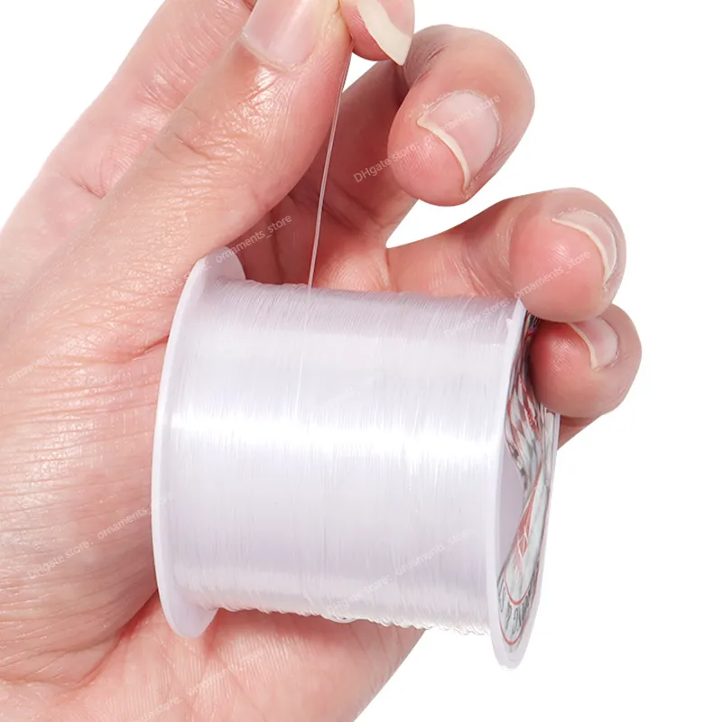 Clear Nylon Thread For Beading Jewelry 0.2 1mm Fish Line With Stretch  Function, Ideal For Jewelry Making From Ornaments_store, $2.09