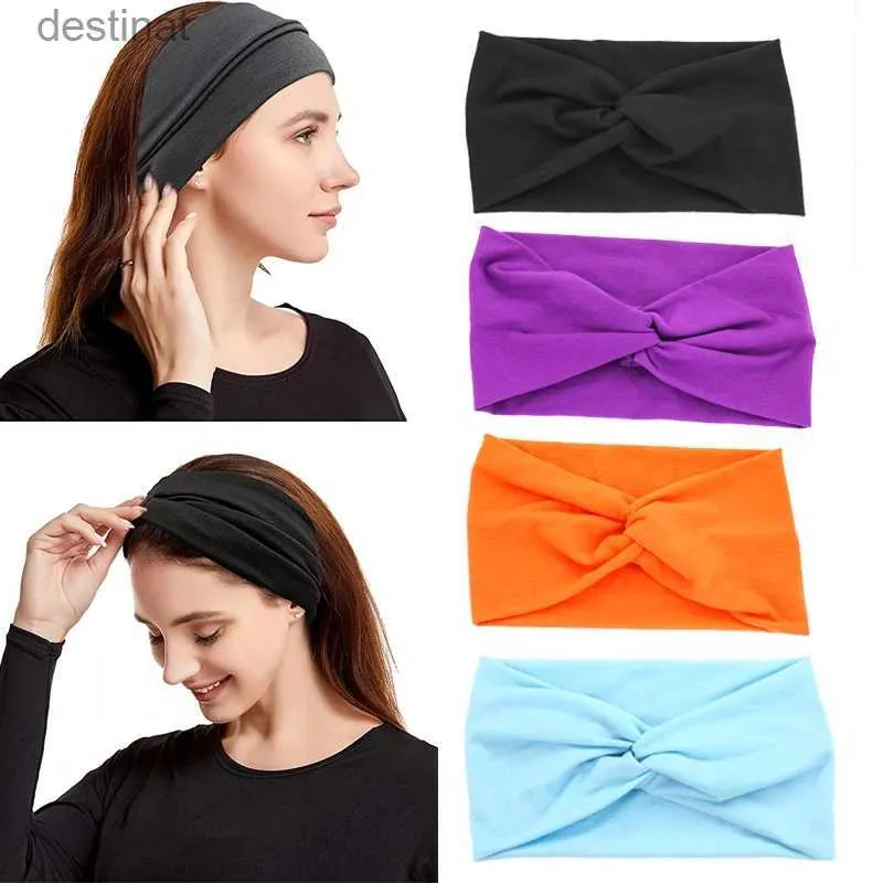 Kafa Bantları 2021 Kadın Spor Yoga Kafa Bandı Saç Aksesuarları Açık Hava Spor Headwrap Fitness için Kafa Washl231118