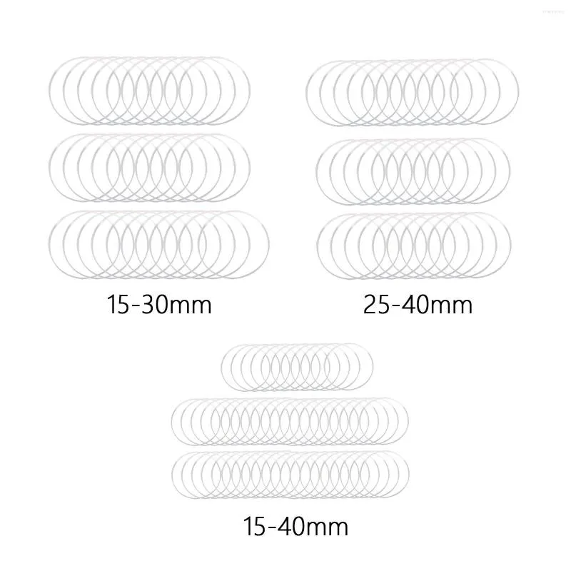 Kit di riparazione per orologi, guarnizione impermeabile, altezza 0,9 mm, spessore 0,45 mm, kit O-ring per uso professionale da orologiaio in vetro rotondo da 1,0 mm-1,2 mm