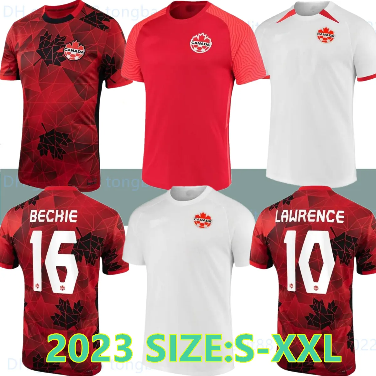 Camisas de futebol do Canadá 2023 HOMENS KIDS KIT Uniformes equipe nacional DAVIES J.DAVID 23 24 UGBO LARIN CAVALLINI MILLAR EUSTAQUIO 2024 camisa de futebol T uniforme fora de casa