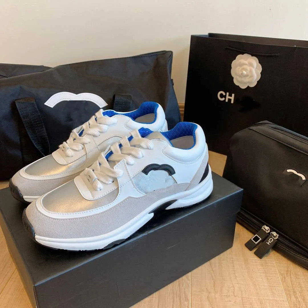 DHgate channel shoes Designer Luxury Womens Casual Outdoor running Shoes Reflective Sneakers Suede Leather and Men Trainers Fashion derma Shoes Accessories