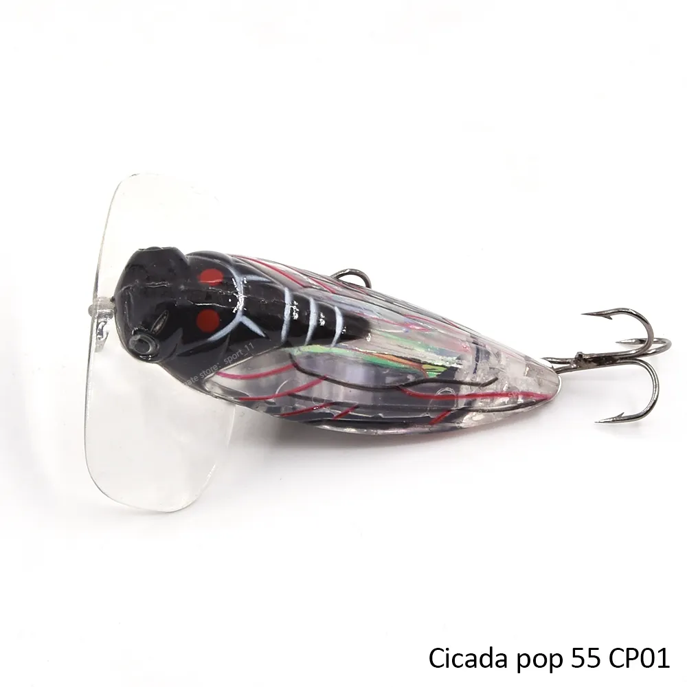 Topwater 3d Printed Fishing Lures 5.5cm/7.0g Insect Cicada Hard Baits With  Floating Plastic Popper Tackle From Sport_11, $5.26