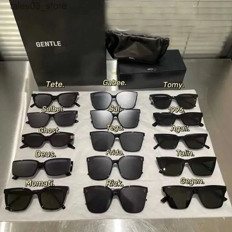 Sunglasses GENTLE MONSTER Sunglasses Women And Man Designer Summer Cat Eye Sun ROCOCO And SOLO Glasses Oversized Driver Jennie Goggles Q231120