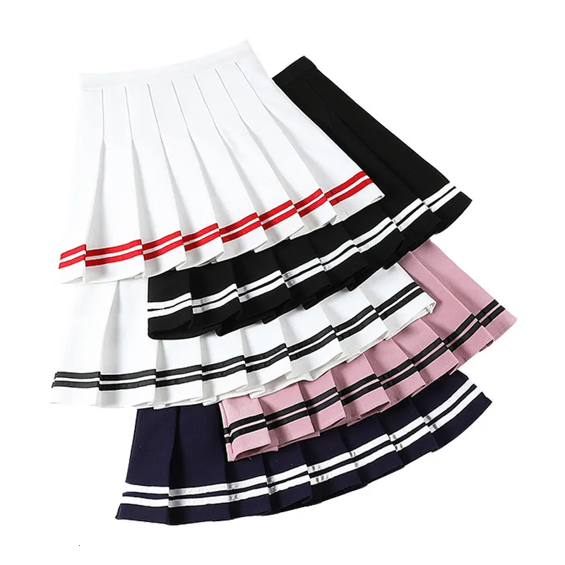 Skirts Pleated Tennis Skirt Womens Athletic Golf Skirt Sport Outfits Workout Running Mini Skirts Korean Style Sexy Skirt Harajuku Skirt 230418
