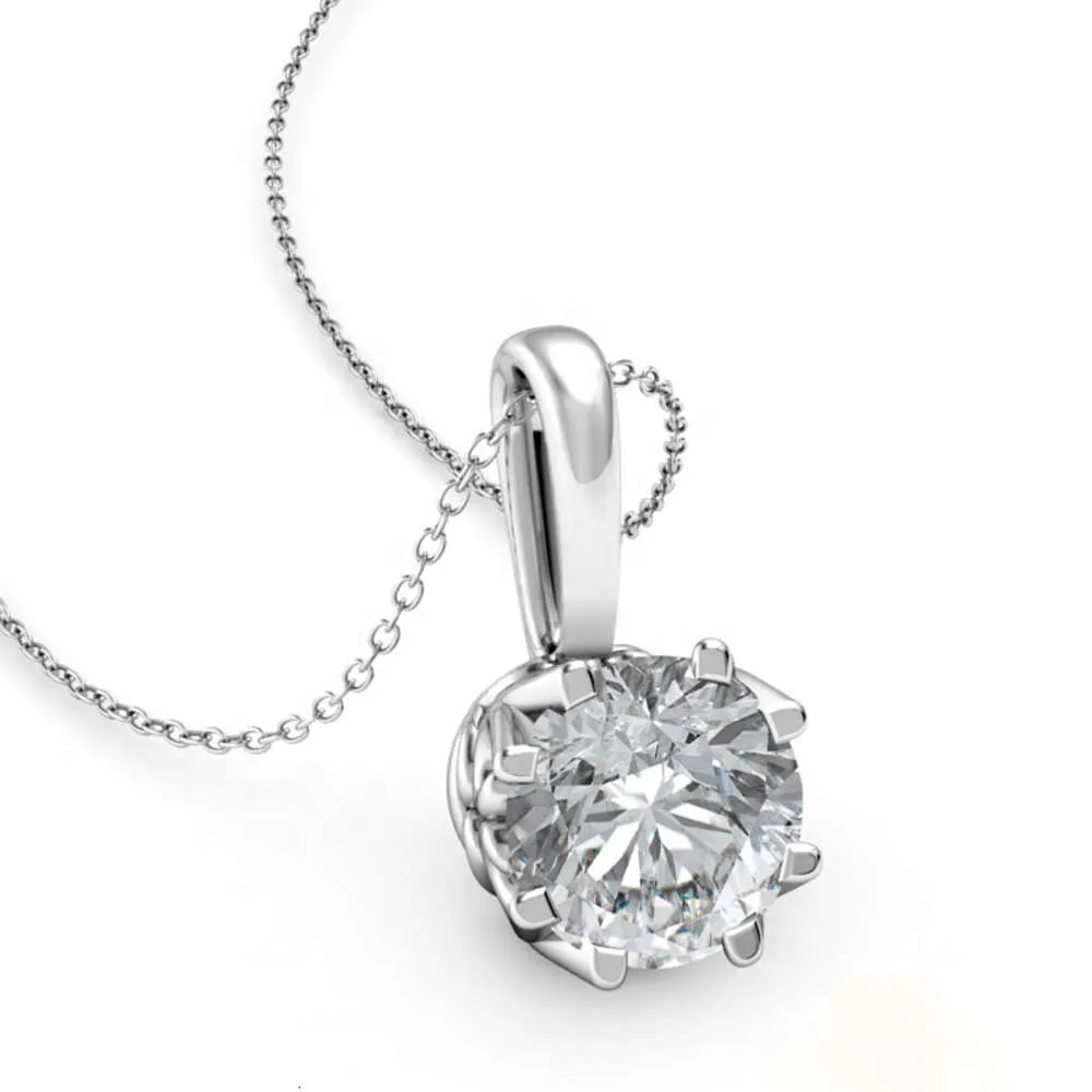 Filigree Basket Solitaire Style Engagement Pendant, Center Is Round Shape Diamond Report By Gia, D Color & Vs1 Clarity