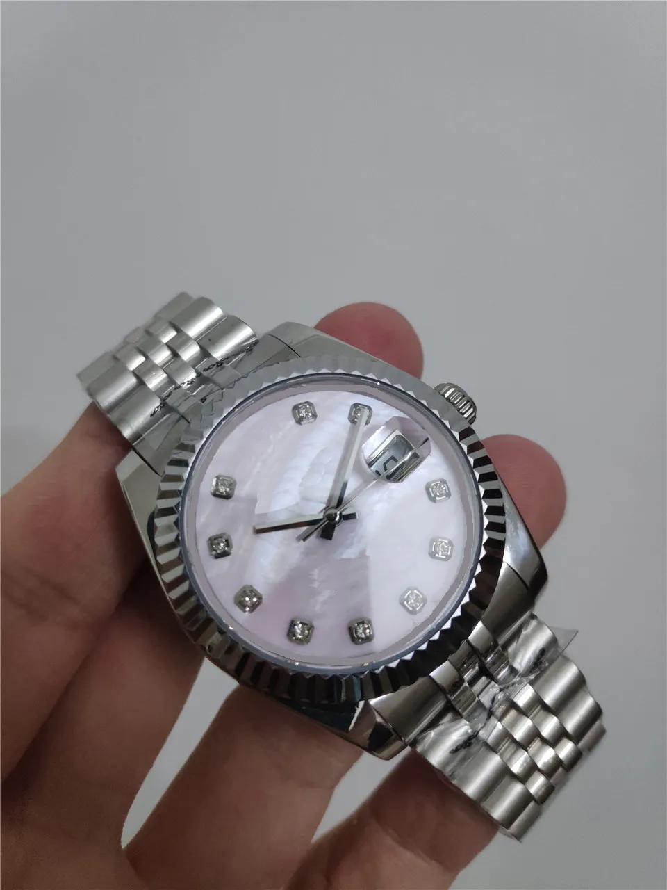 Q12 Watch Automatic Mechanical Womens Watches 36 mm Silver Broupeau étanche All-acier en acier inoxydable Designer de bracelet A11