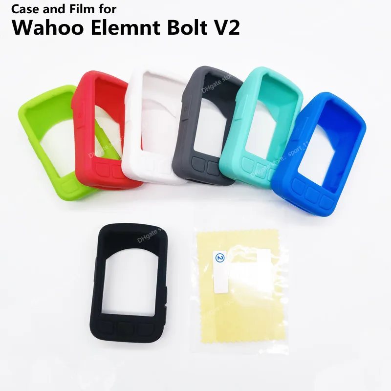 Nouveau WAHOO ELEMNT BOLT V2 étui Film de protection d'écran pour wahoo elemnt bolt v2 GPS ordinateur qualité coque en silicone manchon Camping randonnée boussoles sport divertissement