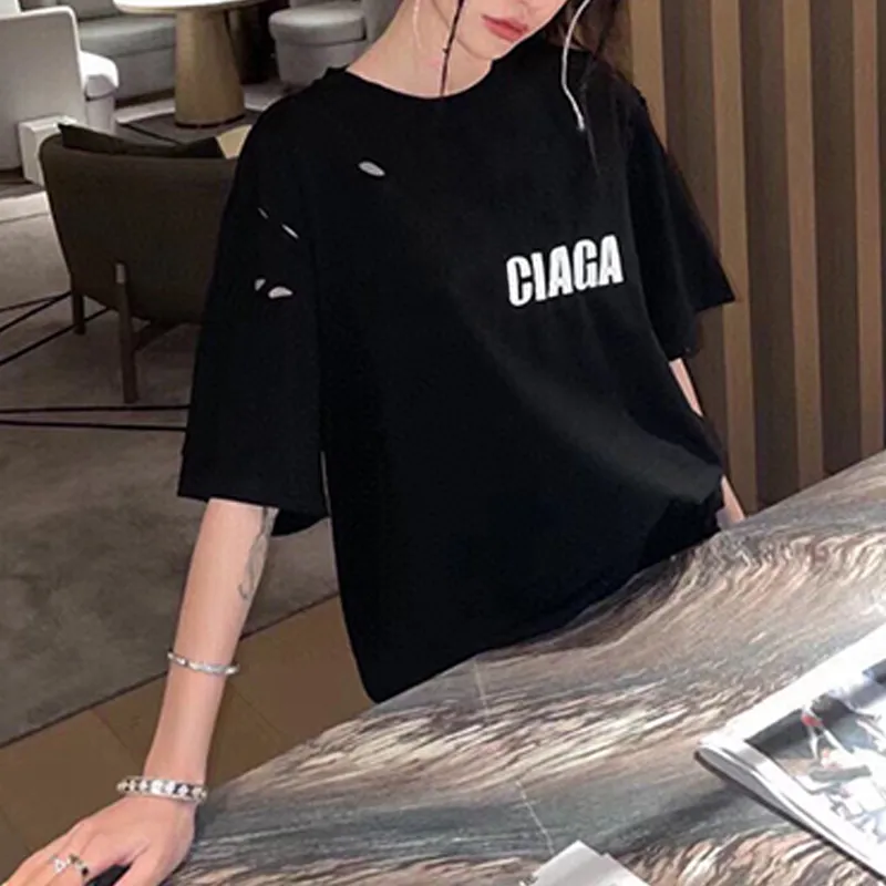 Woman's T-shirt designer tee 2023 summer luxury brand new short-sleeved pure cotton creative lettering print casual matching men's and women's blouses