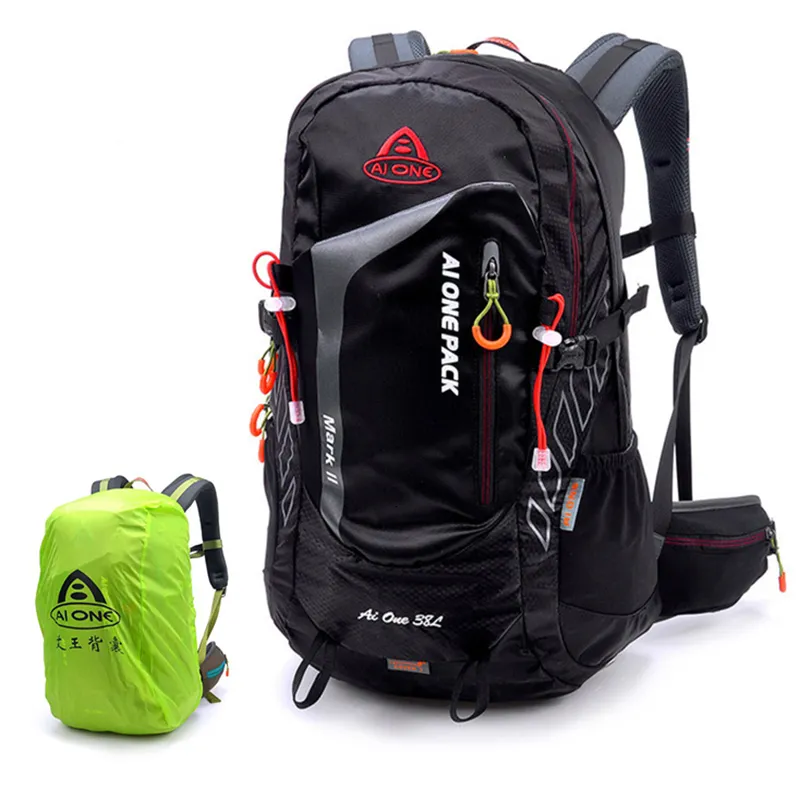 Zaino 38L Zaino da campeggio ultraleggero per escursionismo con copertura antipioggia Zaino da arrampicata da viaggio Borsa da trekking per alpinismo Borsa sportiva 230418