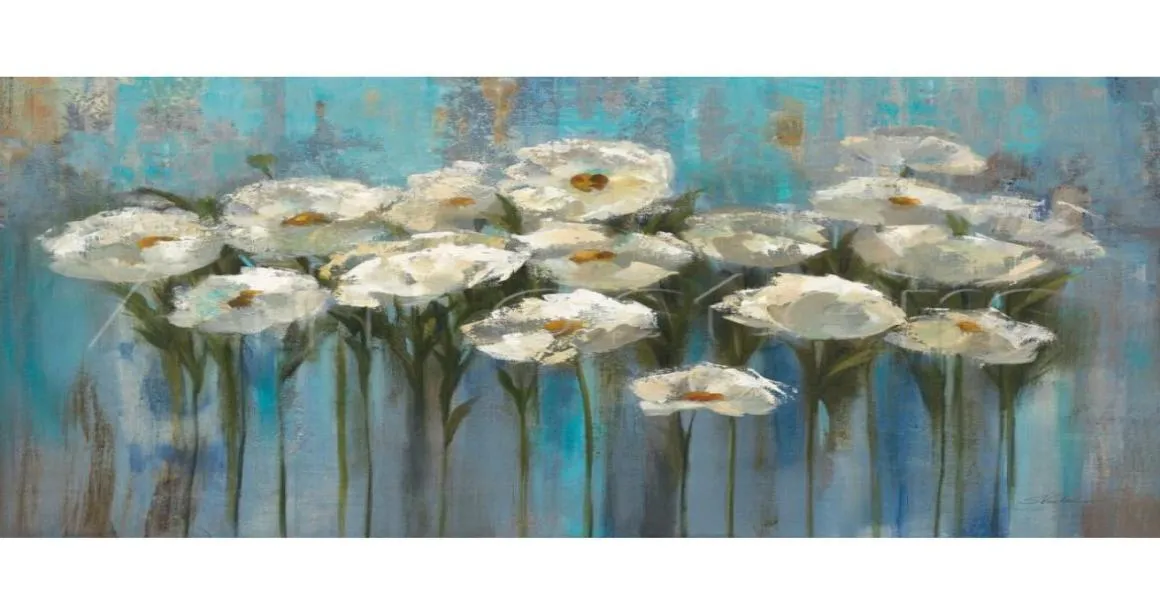 Abstract Flower oil paintings Silvia Vassileva Anemones by the Lake modern art for wall decor handpainted4241088