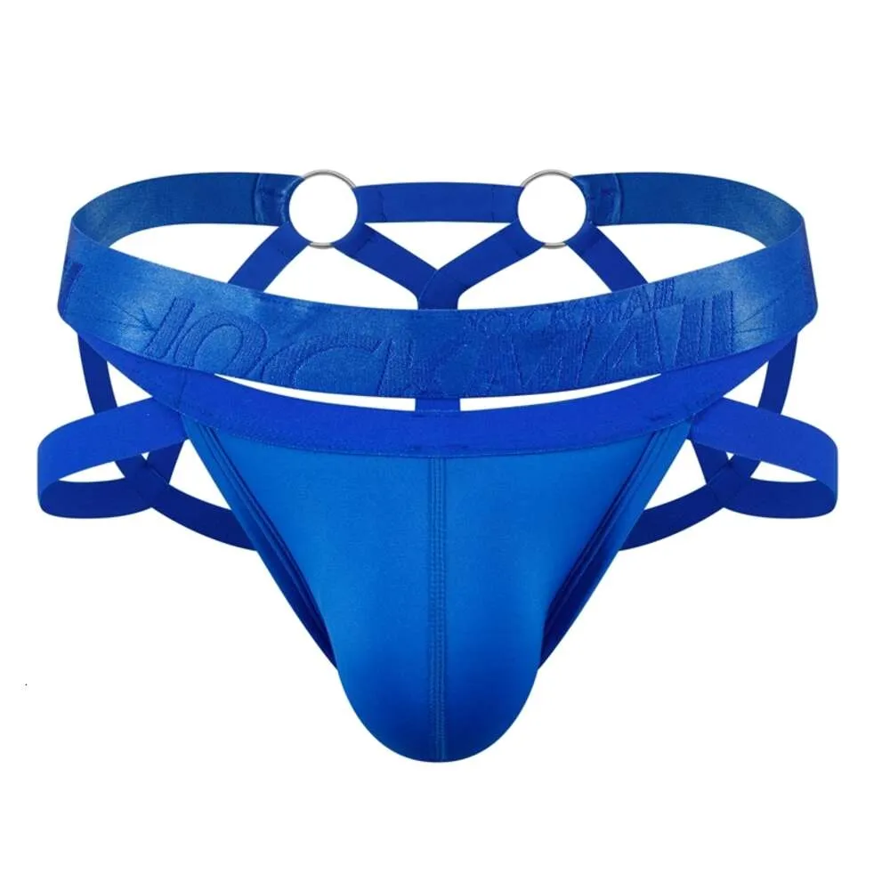Men's Ice Silk GString Thong with Hip Lift and Pouch Harness Sexy