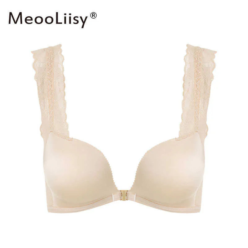 Bras MeooLiisy French Style Sexy Women Lingerie Lace Front Buckle Bra  Beauty Back Underwear Push Up Wireless Brassiere Small Chest P230417 From  Mengqiqi04, $11.65