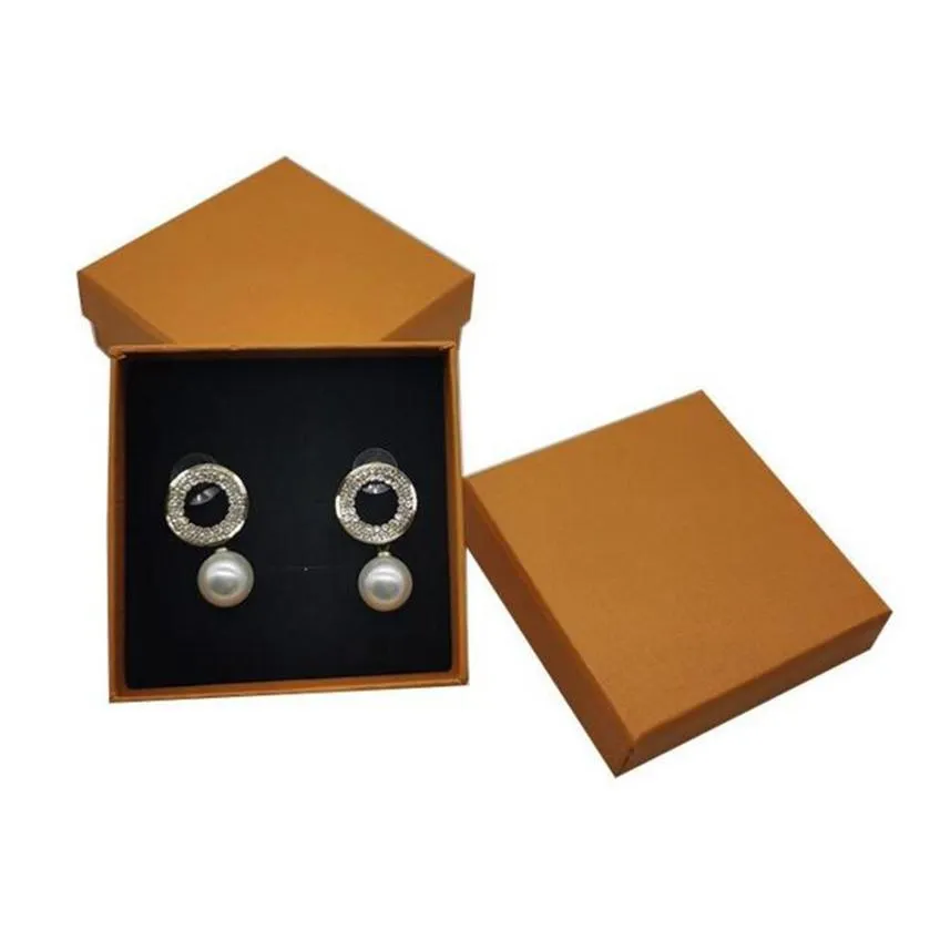 Gift Wrap Small Orange Jewelry Box Fashion Earrings Ring Necklace Storage Boxes Outdoor Portable Dhs Drop Delivery Home Gard Dhgarden Dh1I3