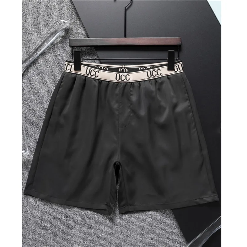 Herren-Shorts Designer schwarz weiße europäische amerikanische Luxusstichmarke Pure Cotton Anti-Falten atmungsaktivem Schnell, trockener Strand Schwimmen-Trunks-3xl