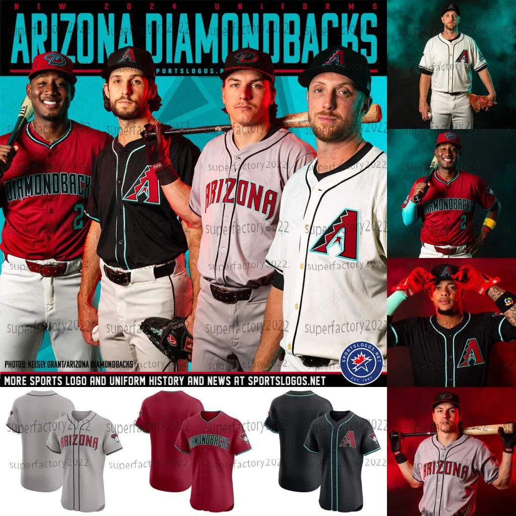 Diamondbacks 2024 Jersey Corbin Carroll Zac Gallen Alek Thomas Pham Ketel Marte Lourdes Gurriel Jr. Christian Walker Gabriel Moreno Randy Johnson