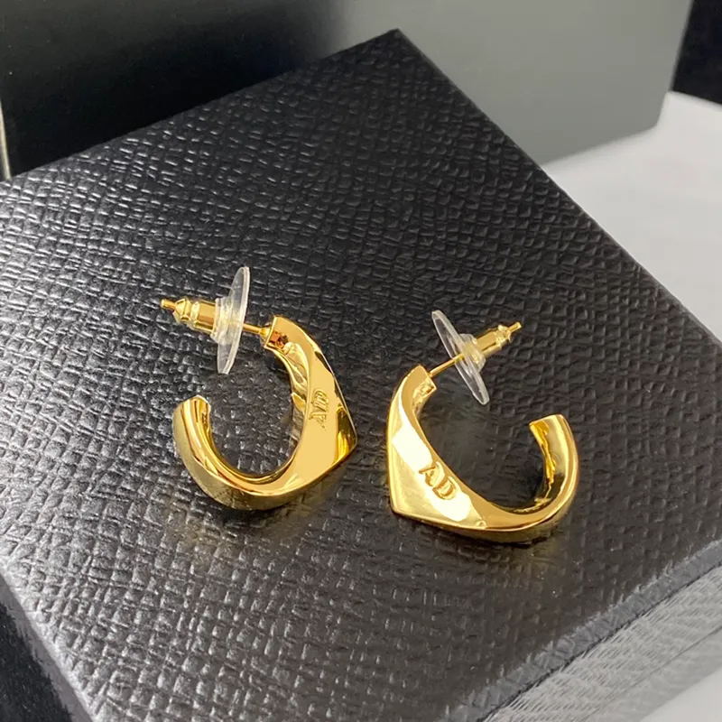 Gold Triangle Stud Earrings Stylish Designer Jewelry for Women