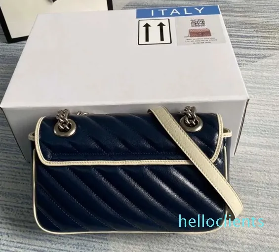 uxurys genuine leather fashion Handbag messenger with BOX Shoulder bags chain handbag latest