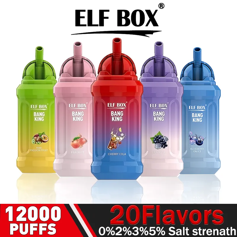 Bote D'origine Elf Bang 12000 Puff Jetable Vape 600mAh Batterie  Rechargeable 23ml Bouffe Cigarette Jetable Chine Vapers Desechables Vaper  Bang King 12k | Vido DHgate