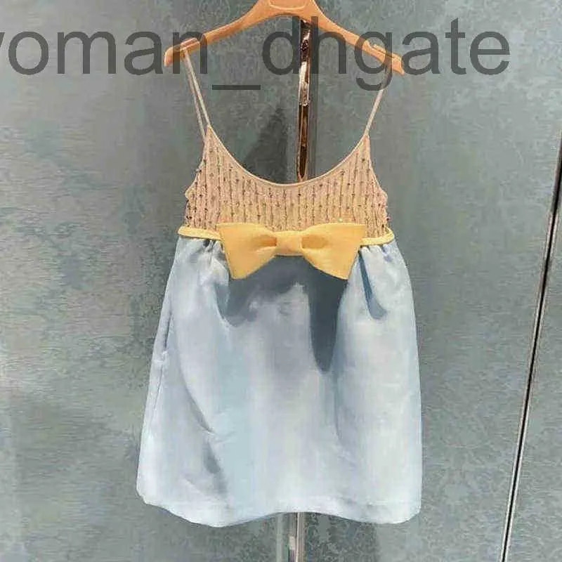 SKIRTSSKORTS Designersummer New Dress Girl Girl Heavy Industry Bowknot Fluffy Unhel Sling Small C1x5