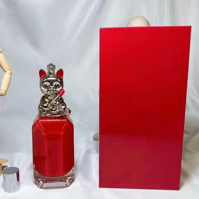 Luxuries Designer Perfume Fragrance set Beautiful Lucky Cat Eau De Parfum Crown For Women Girl Loubidoo 90ml Edp Spray Free Fast Delivery