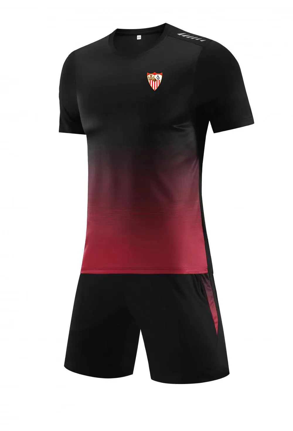 Tute da uomo Sevilla FC tuta estiva per il tempo libero a maniche corte tuta sportiva da allenamento outdoor T-shirt da jogging per il tempo libero camicia sportiva a maniche corte
