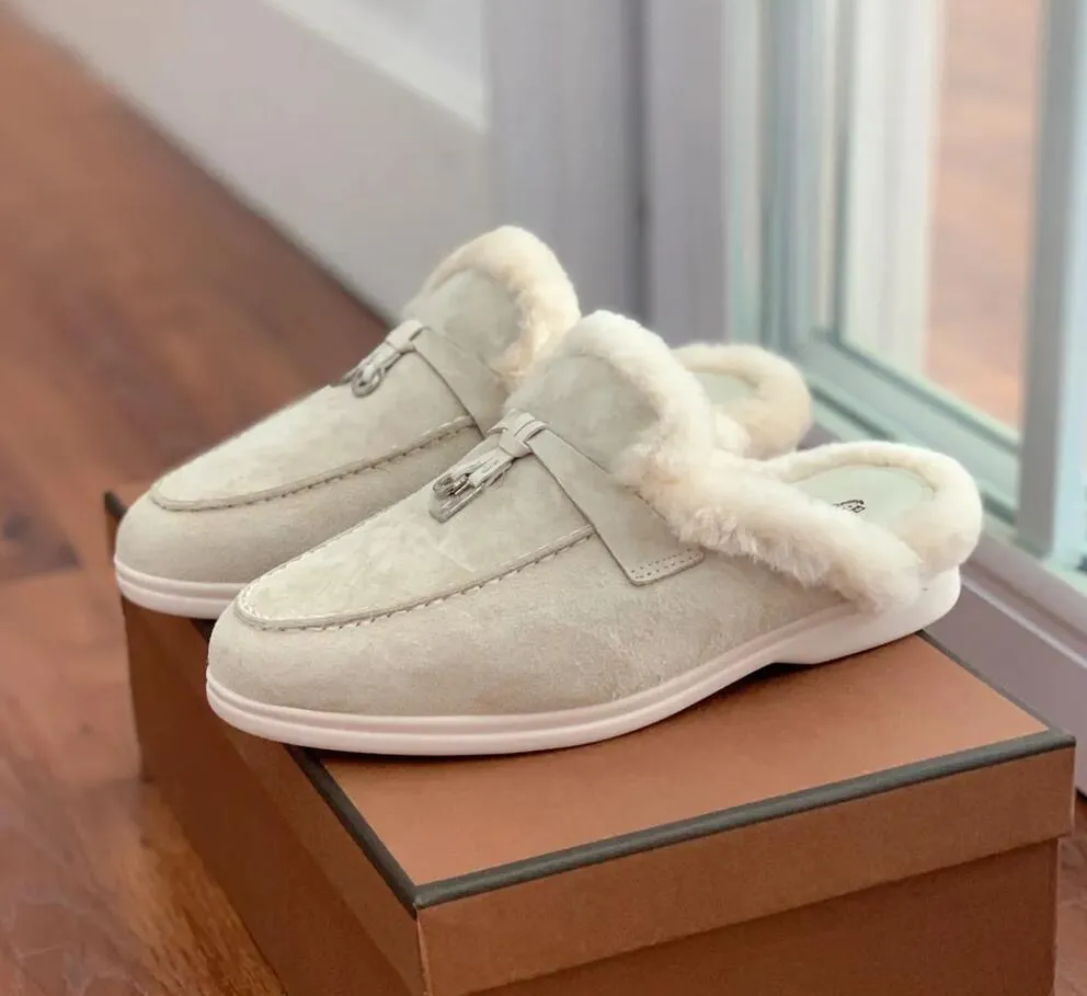 LPIANA الثلج الدافئ SNILE SLIPPER LP SHIEKERS WONIDES PIANA BUMES SLIP WOOL FUR DASA