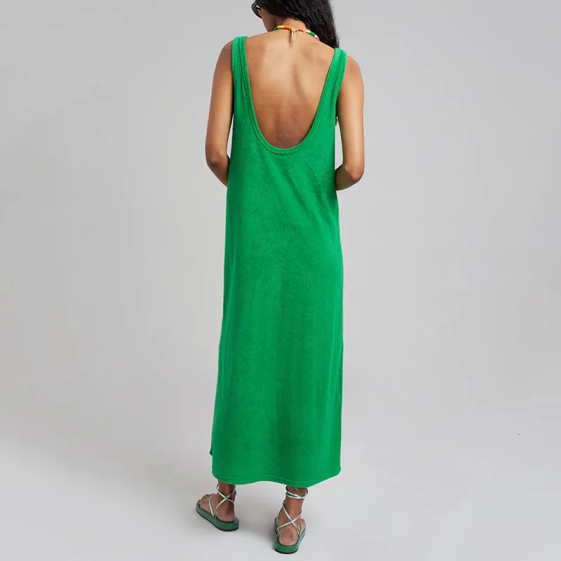 white christmas dresses Poolside Coral Terry Cloth Dress Coral / Xs main image 1