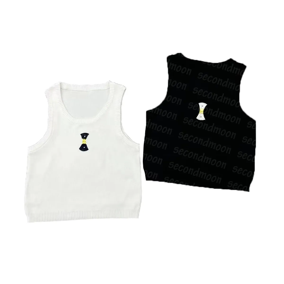 U Neck T Shirt Womens Knitted Vest Summer Knitting T Shirts Designer Tank Tops Knits Yoga Tops