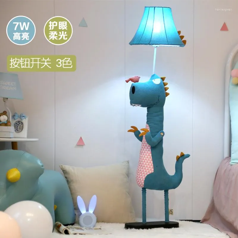 Lâmpadas de piso Remoto Remote Dimmable em forma de animal LED de estudo infantil lâmpada de lâmpada de cama de cama de cabeceira decoração caseira
