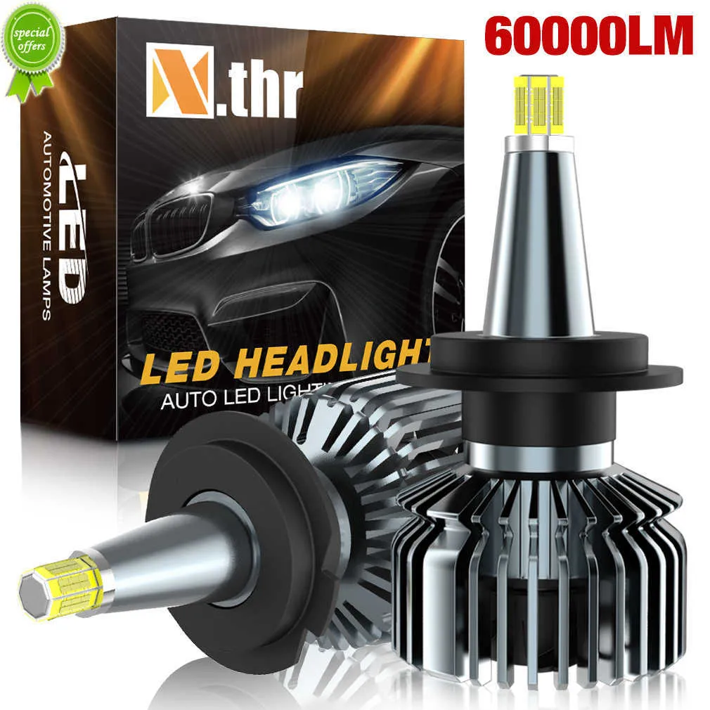 新しいH1 H7 H11 LEDカーヘッドライト電球60000LM明るいヘッドランプ6000K 9005 HB3 9006 HB4 D2S H3 9012 360オートフォグライト12Vミニランプ