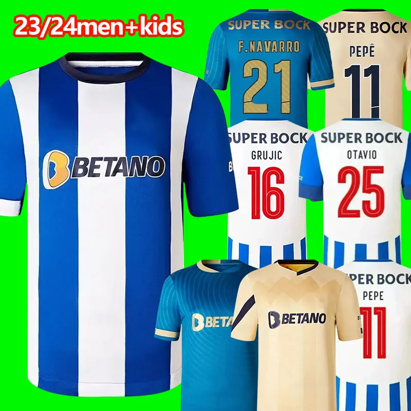23 24 FC Portos Soccer Jerseys Campeoes Pepe Sergio Oliveira Mehdi Luis Matheus Training Fans Player Version 2023 2024 Home Away 3rd Football Shirts Kits Kits