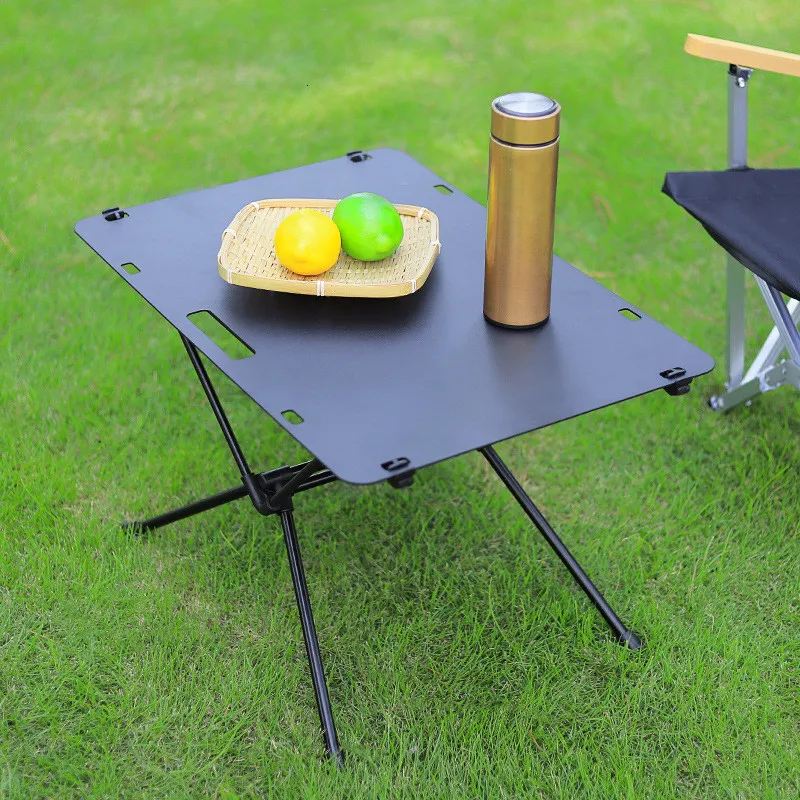 Camp Furniture Onetigris Worktop Portable Camping Table Foldbara utomhusmöbler Tabeller Picknick med Mesh Storage Pouch Organizer Folding Desk 230323