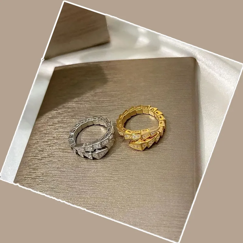 DHgate.com:18K Gold Plated Silver Rose Ring, 3 Colors Serpentine Rings ...