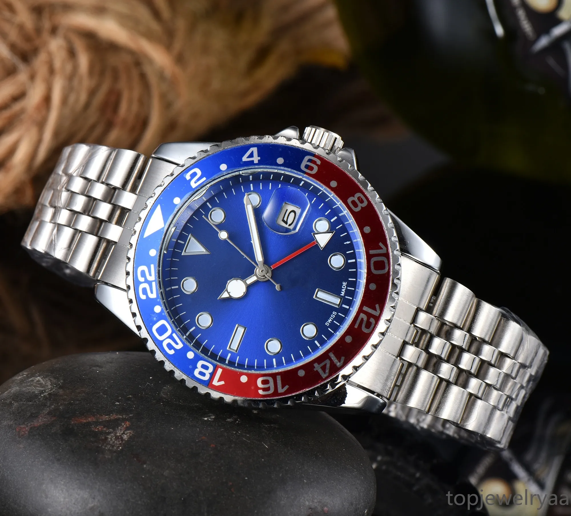 Luxury Mens Automatic Watch With Hisd Calendar, Stainless Steel,  Waterproof, Glow In The Dark, Sapphire Branded Quartz 41mm Designer  Timepiece From Topjewelryaa, $30.04 | DHgate.Com