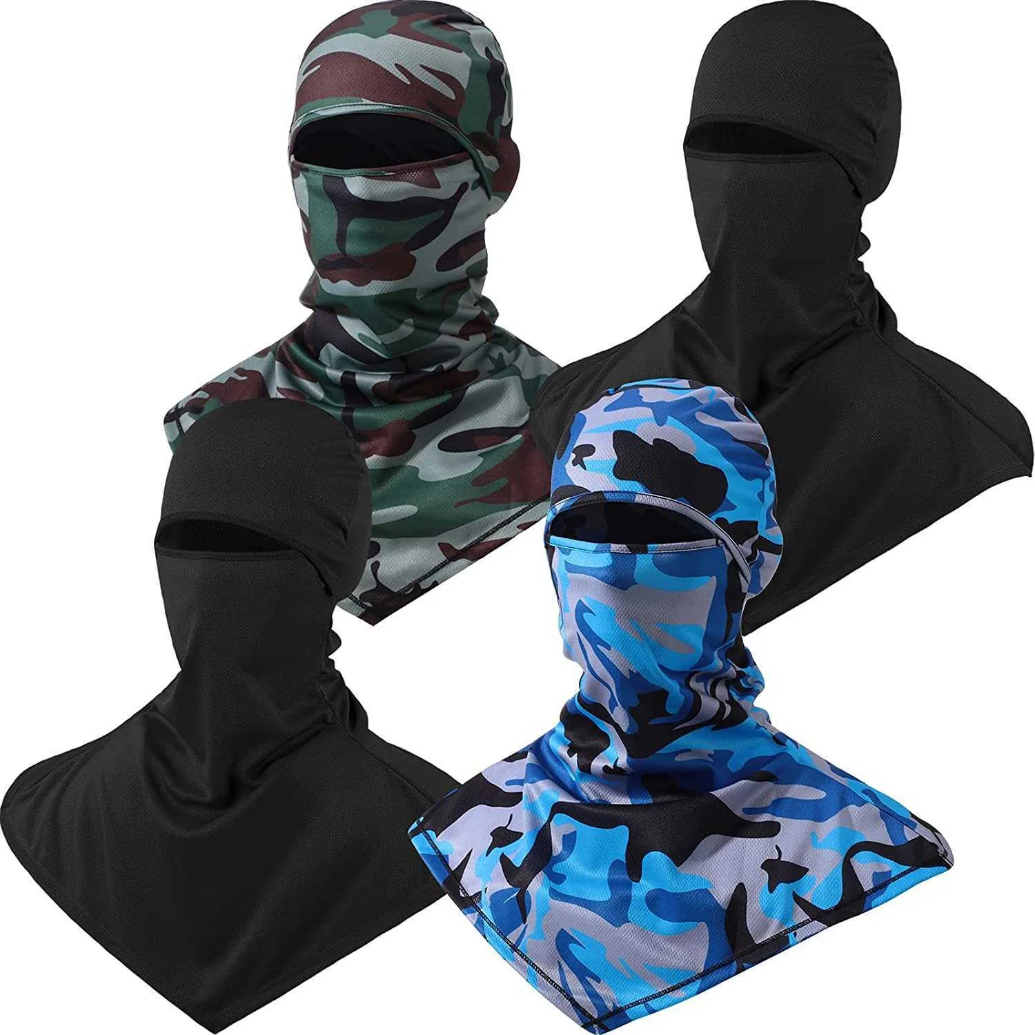 Breathable Balaclava Face Mask For Sun Protection Long Neck Covers