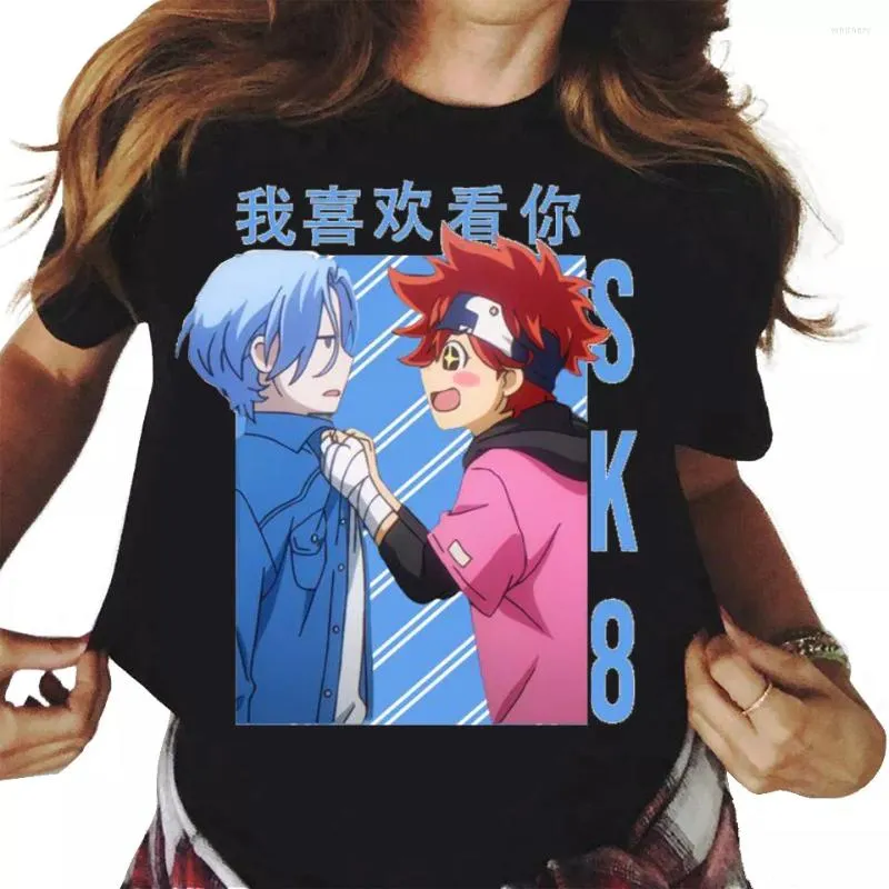 Camisetas masculinas Anime Sk8 A camisa infinita Homens Kawaii Cartoon Skateboard Boys Graphic Print Tshirt Tees casual unissex Tops T-shirt