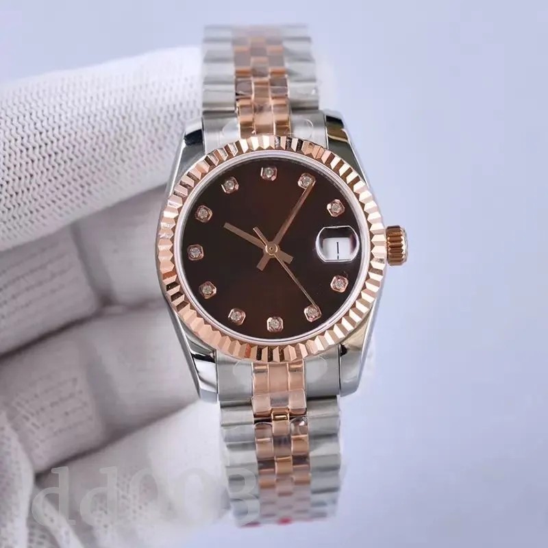 الساعات المصممة للرجال Datejust Moissanite Watch Multicolor Strap Strap Strap 1263334 Automatic Montre de Luxe Pling Watch Luxury 31mm 28mm SB030 C23