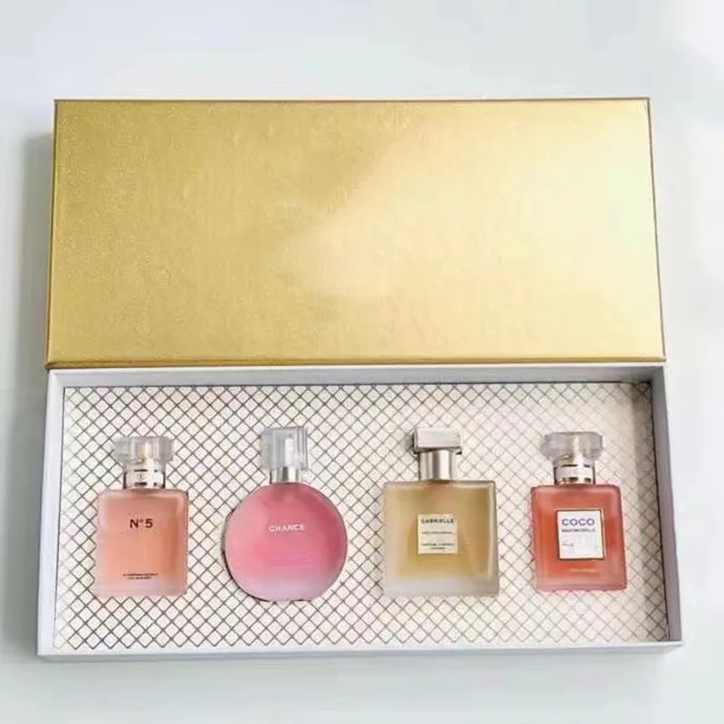 Wholesale Perfume Low Price 25ml Floral Womens Perfume Set Gift Box