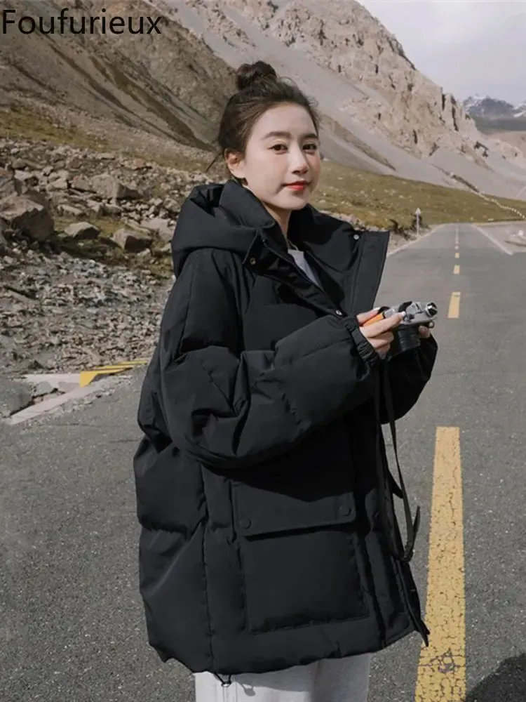 Padded Coat Oversize Down Puffer Jacket Goose Down Parka