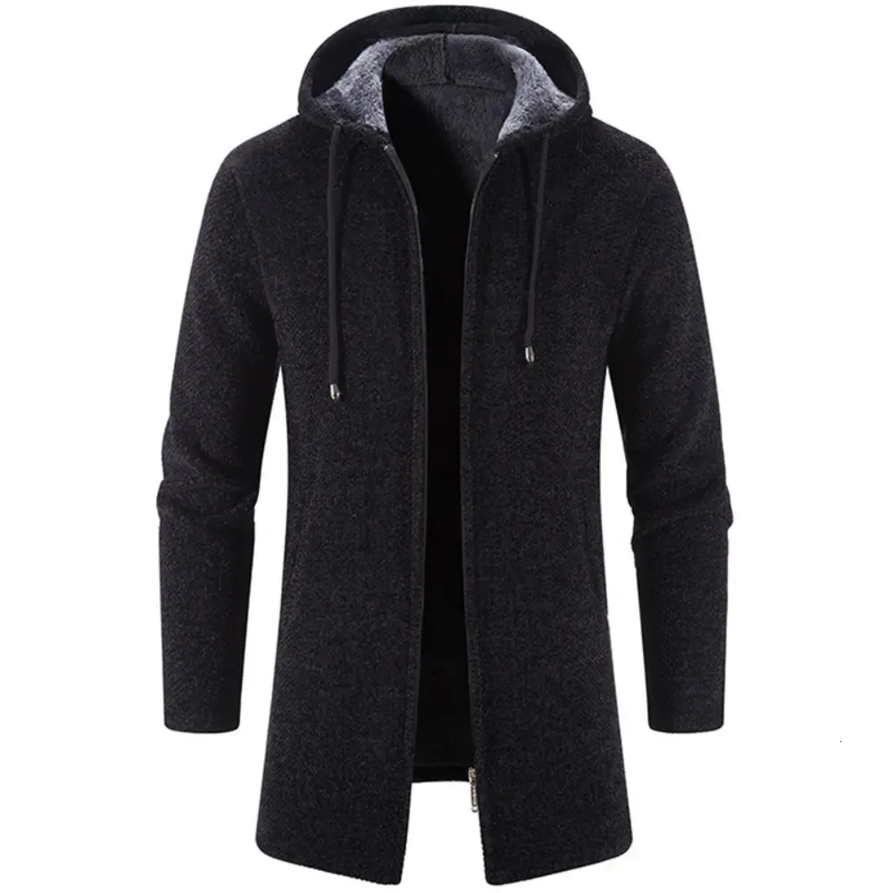 Mélanges de laine pour hommes automne et hiver cachemire hommes cardigan chenille veste pare-vent 231118