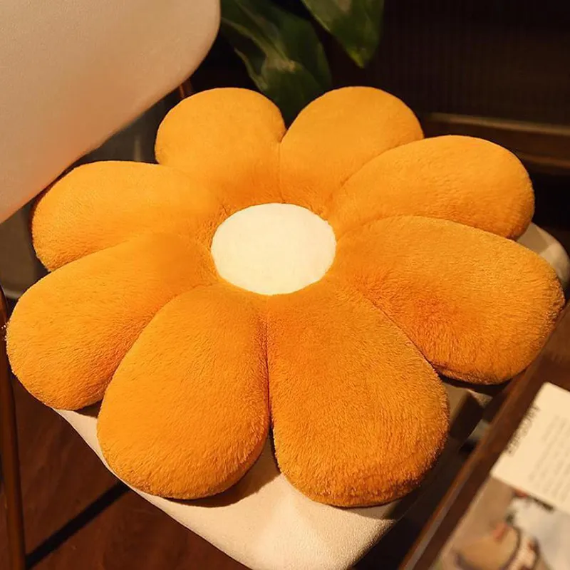 New designer pillow Sunflower Throw Pillows neck plush Sofa Living Room Flower Window Cushion Petal Backrest Modern Luxury Headrest 2304185S