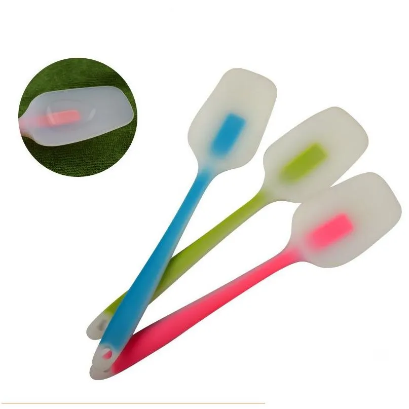 Outils de gâteau Crème Ustensiles de cuisson intégrés Outil de gâteau Haute température Sile Grattoir Tête translucide Spata Cuisson Drop Livraison Maison Jardin K Dhmyc