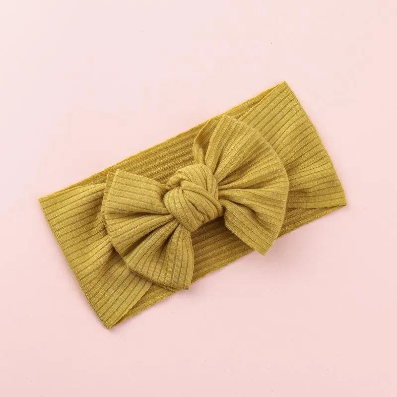 Baby Turban Bebe Headbands Baby Girls Hairbands Bow Knot Headband Soft Fashion Headwraps Nylon Hair Accessories