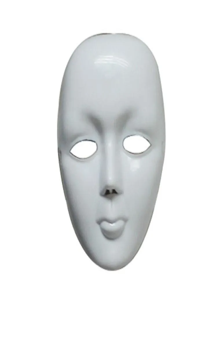 2015 Scary White Face Halloween Masquerade DIY Mime Mask Ball Party Costume Masks DM68750758